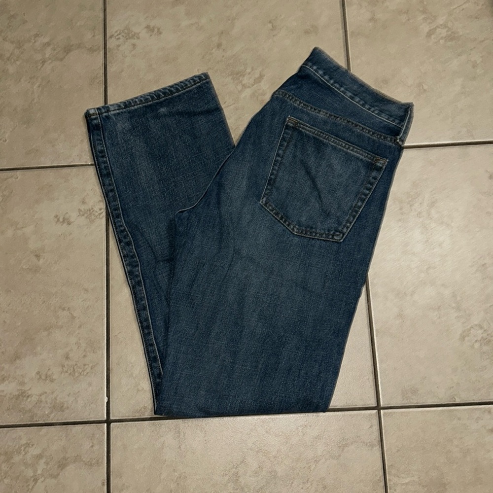 GAP Men's Straight Fit Dark Blue Jeans